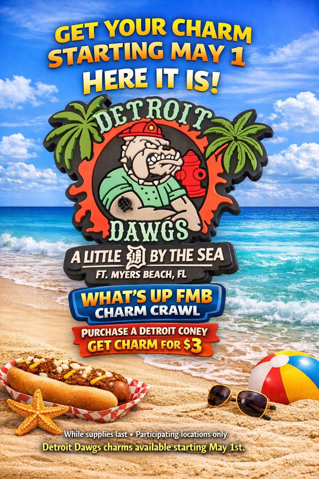 What's Up FMB Charm Crawl — Detroit Dawgs